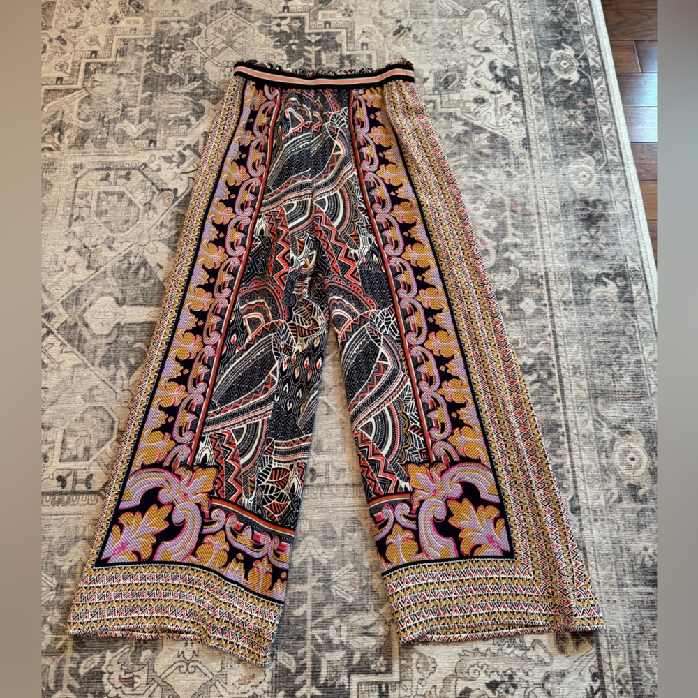 MaEve by Anthropologie Rooibos Cropped Wide-Leg Pant, Size Small